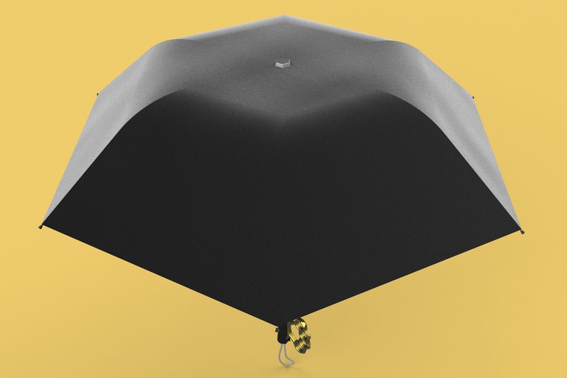 DETACHABLE BRASS KNUCKLES KNUCKLE DUSTER SELF DEFENSE UMBRELLA 3D model_11