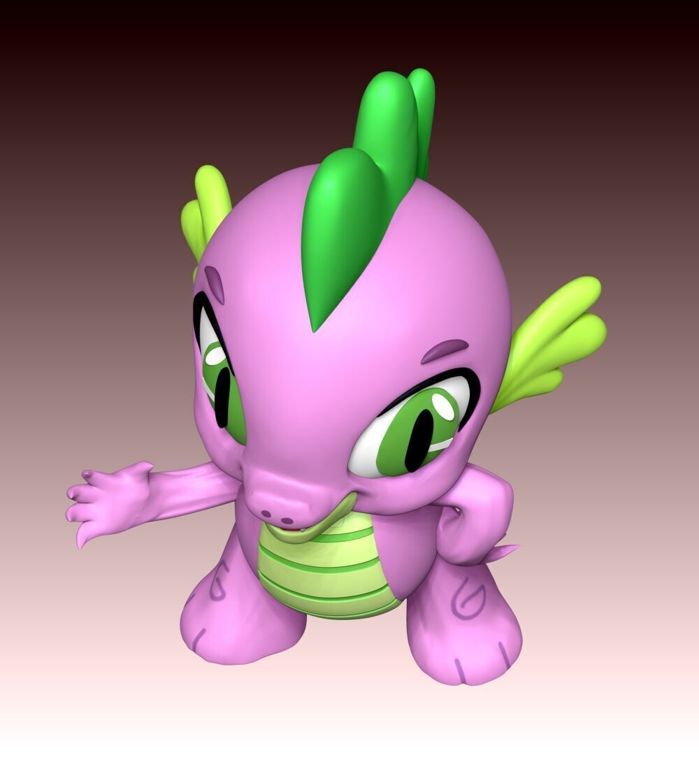 Spike - My Little Pony 3D print model_7