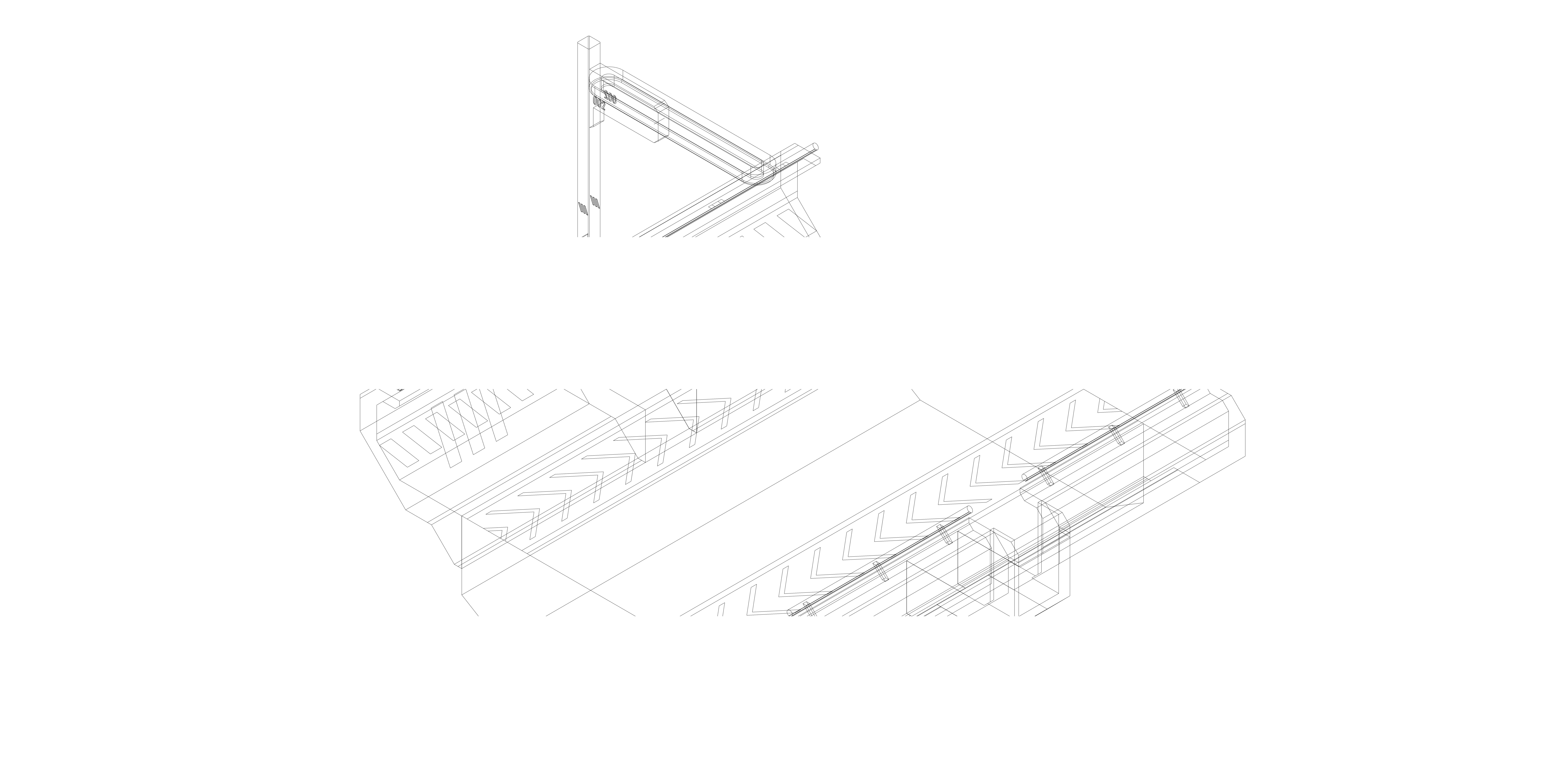 Sci-fi Modular Uncovered Elevated Walkway 3D model_12
