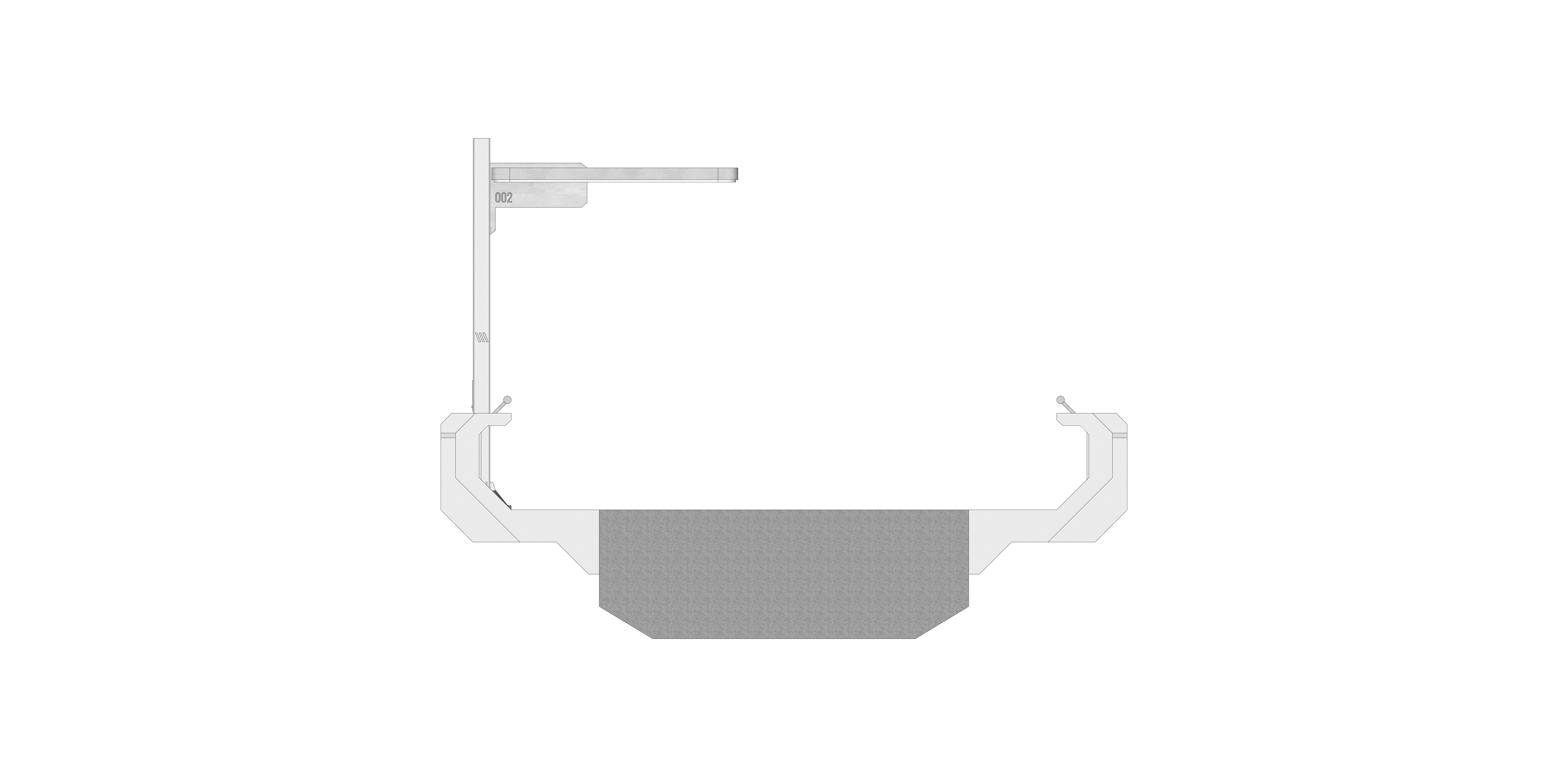 Sci-fi Modular Uncovered Elevated Walkway 3D model_15