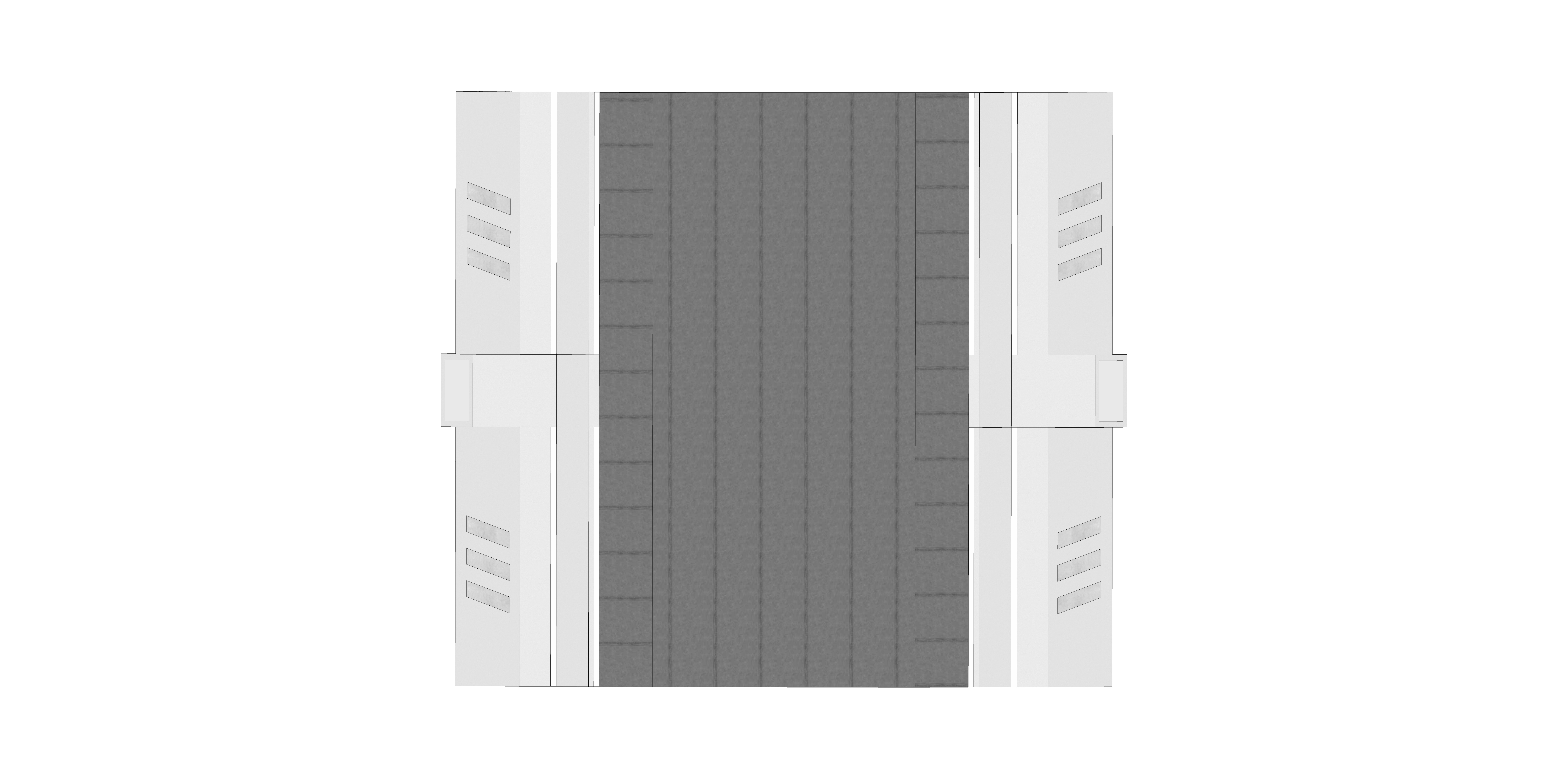 Sci-fi Modular Uncovered Elevated Walkway 3D model_17