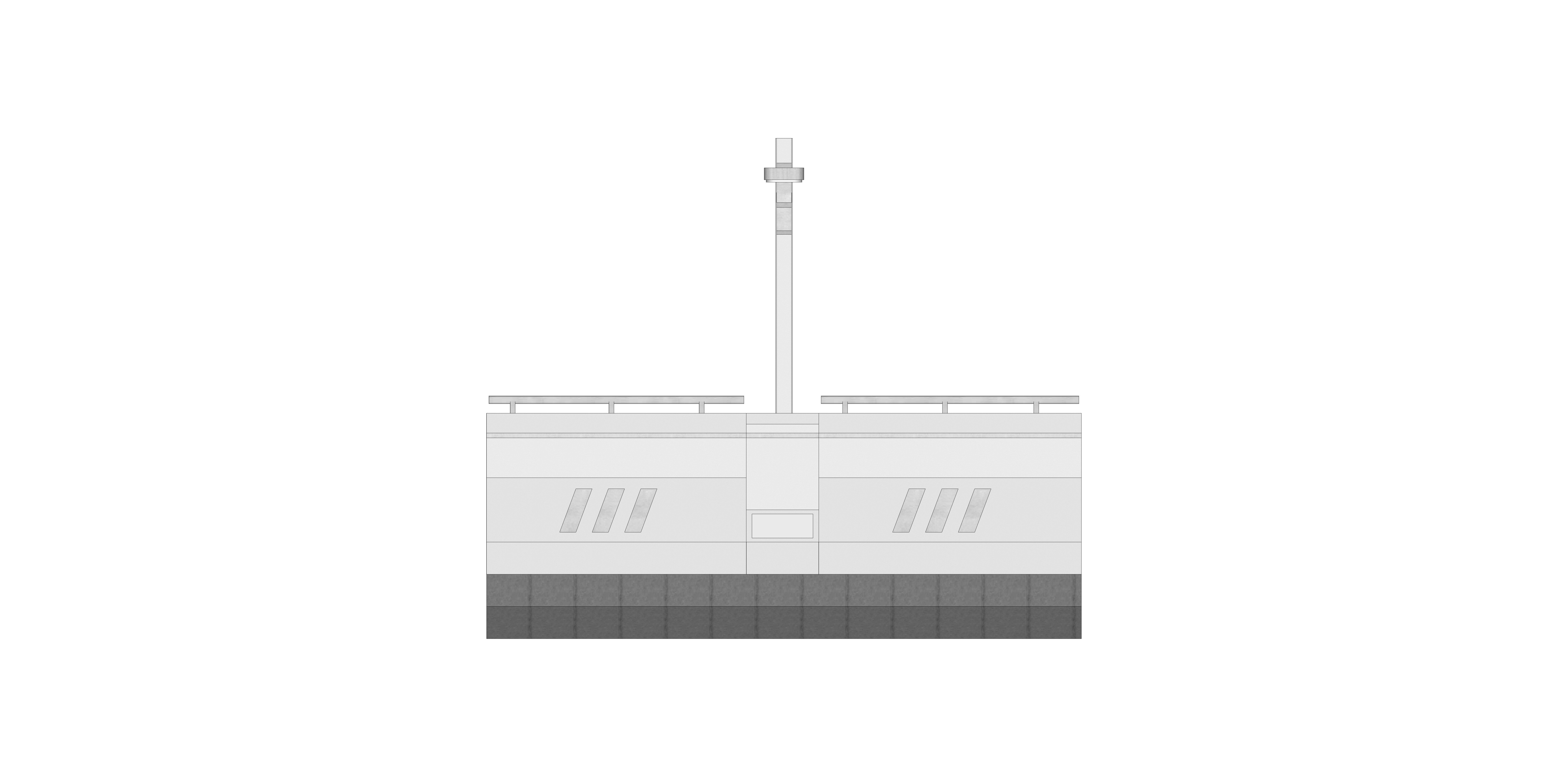 Sci-fi Modular Uncovered Elevated Walkway 3D model_14