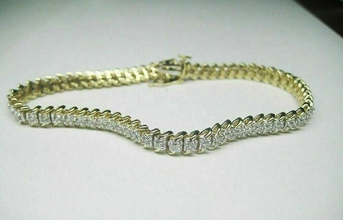 Tennis bracelet with diamonds 463 3D print model
