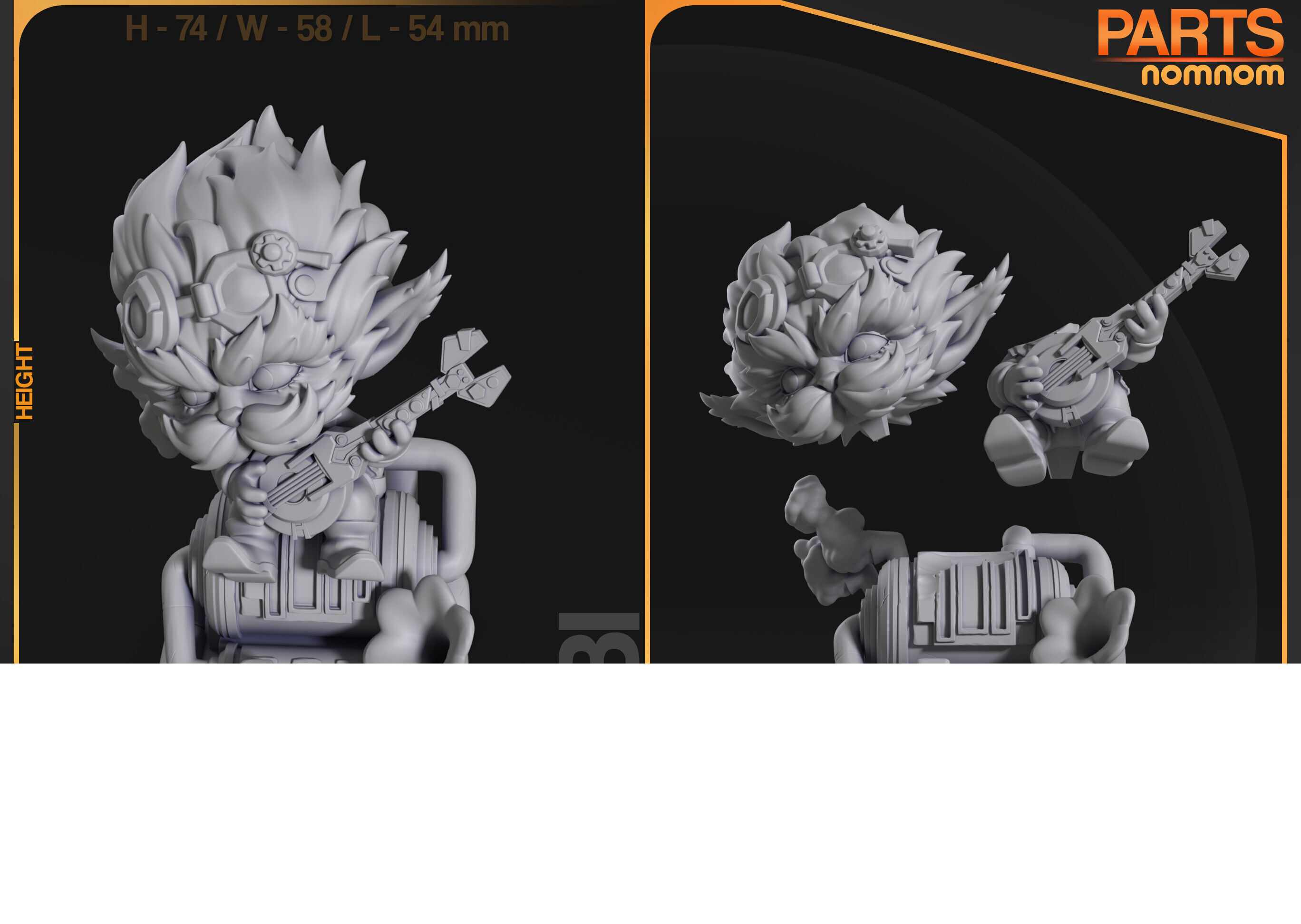 Chibi Heimerdinger - Arcane 3D print model_5