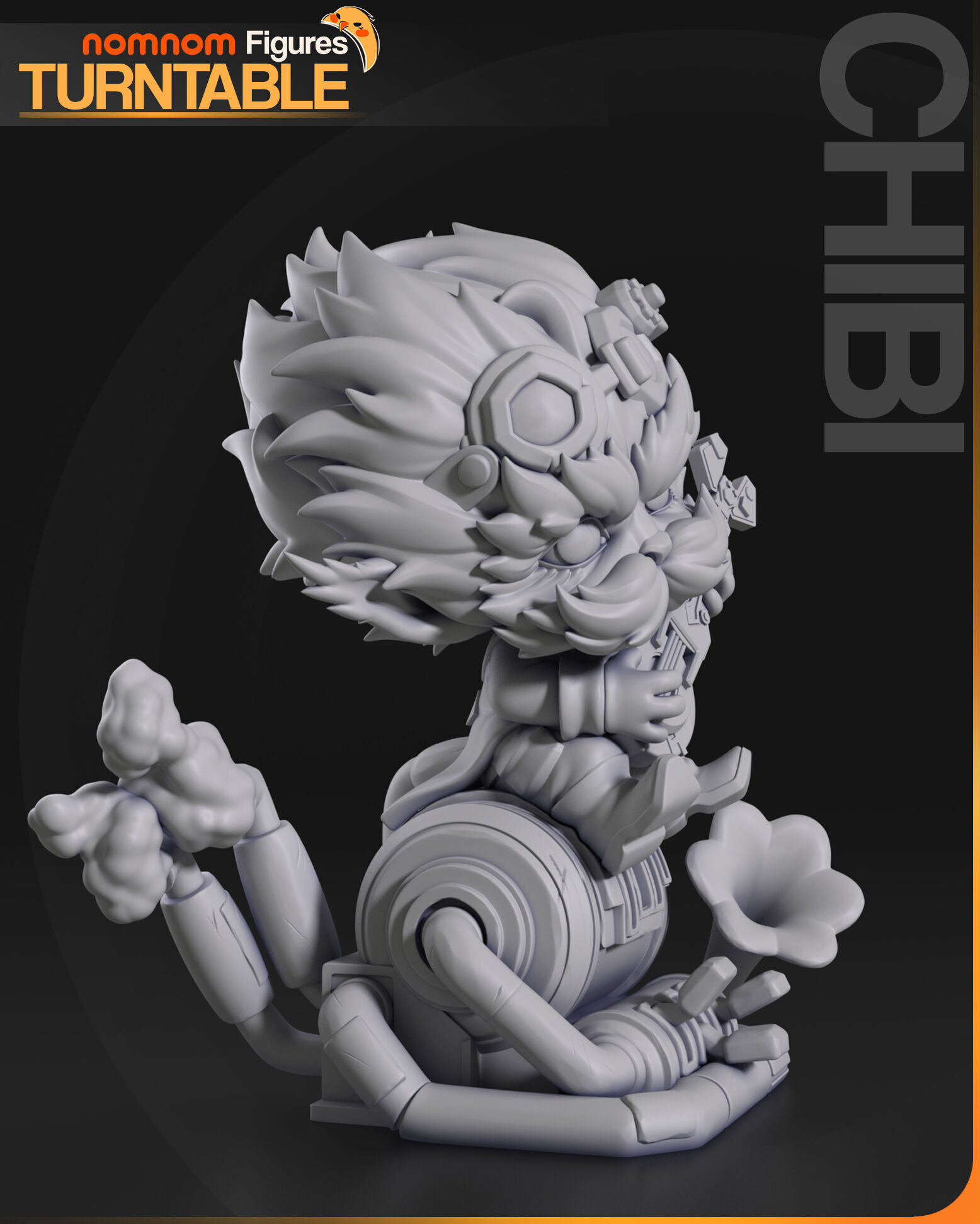 Chibi Heimerdinger - Arcane 3D print model_7