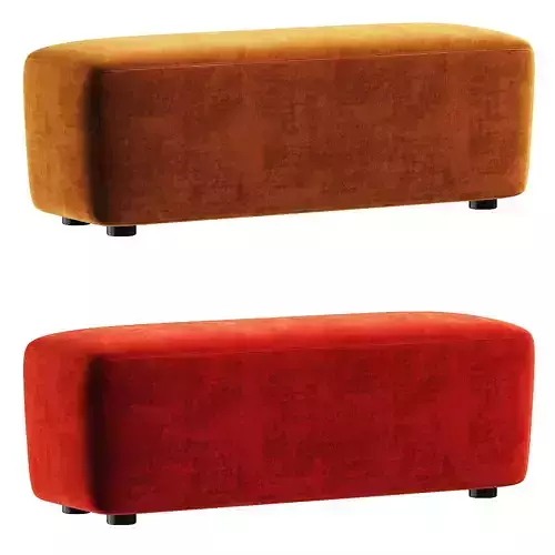 pouf orange dado