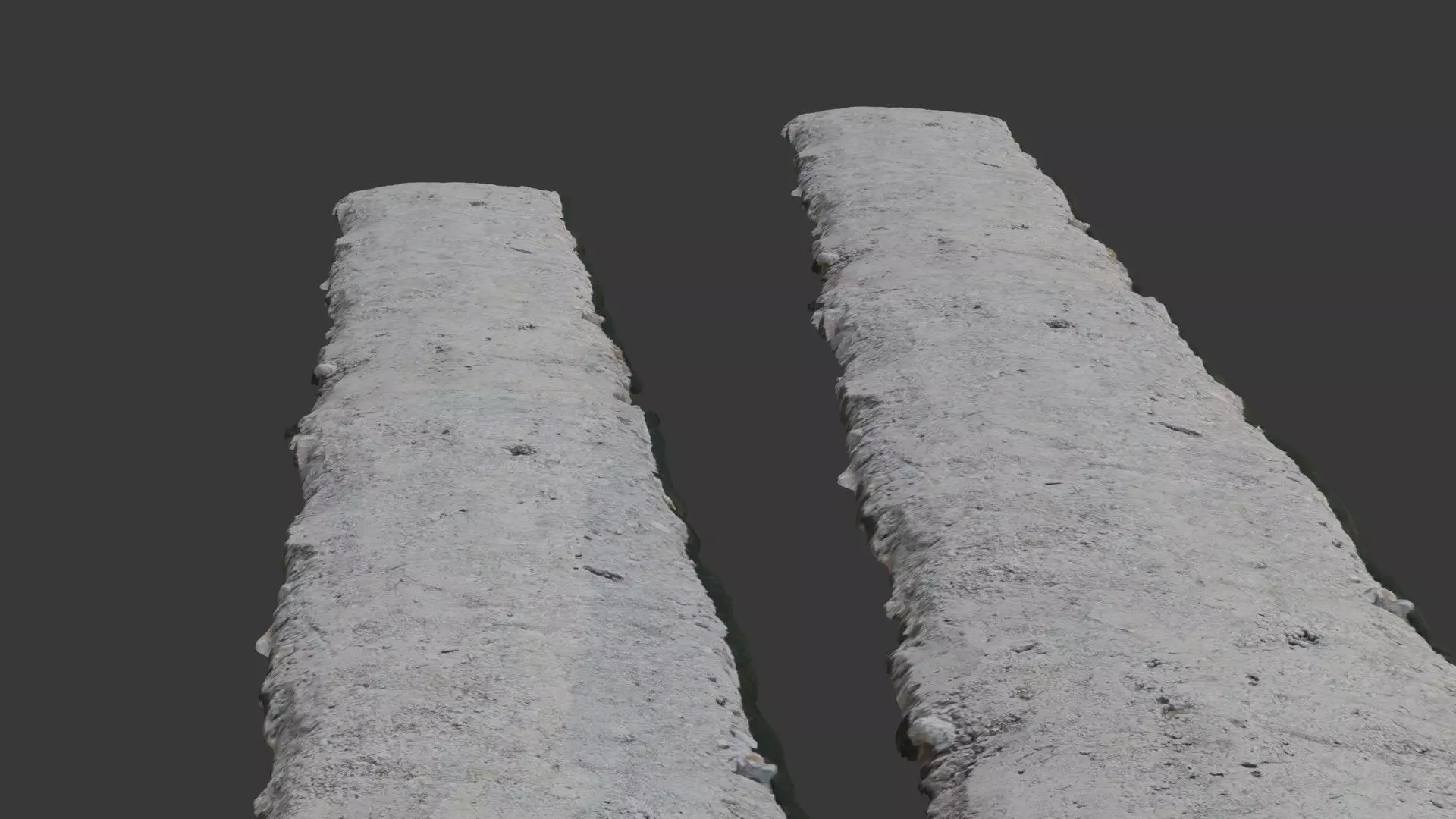 Dirt Tire Tracks  3D Scanned Low-Poly Model Low-poly 3D model_0