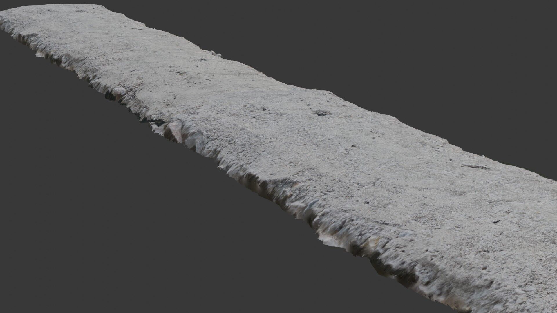 Dirt Tire Tracks  3D Scanned Low-Poly Model Low-poly 3D model_5