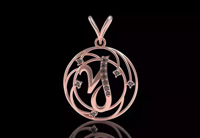 Alphabet Y Diamond Pendant
