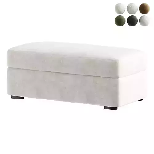 pouf white 2