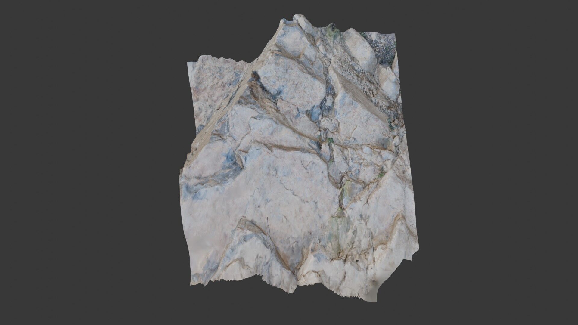 Rock Cliff 3D Scanned Low-Poly Model Low-poly 3D model_7
