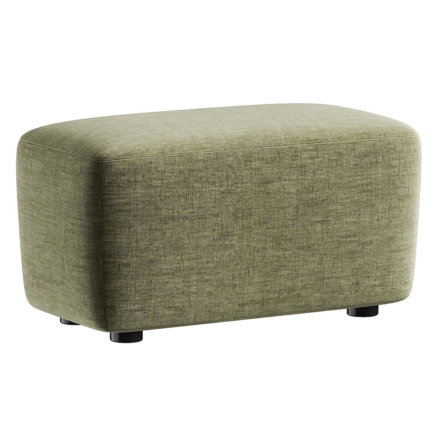 pouf brown dado 3D model_2