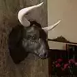 spanish bull head wall mount STL