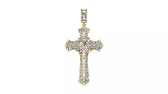 Luxury Diamond Cross Pendant