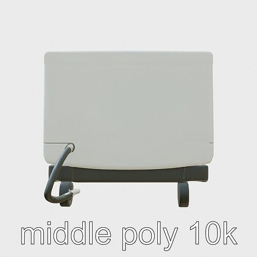 Digital Touchscreen Medical Ventilator model pack Low-poly 3D model