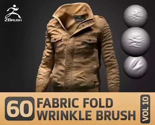 60 Fabric Cloth Wrinkle and Fold Brush Fabric and Cloth VOL 10