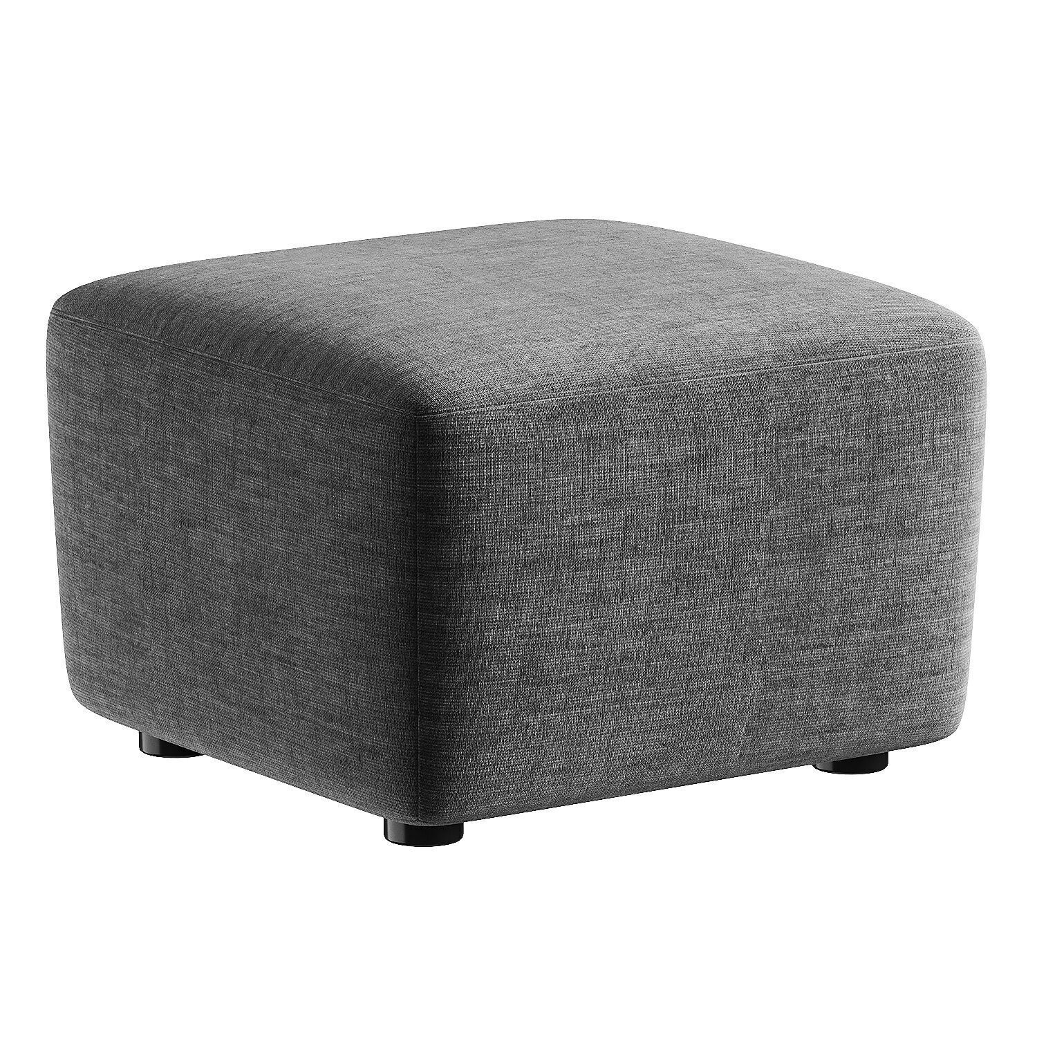 pouf brown 2 dado 3D model_3
