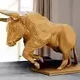 Angry bull statue STL