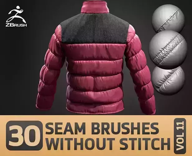 30 Seam Brushes Without Stitch Fabric and Cloth VOL 11