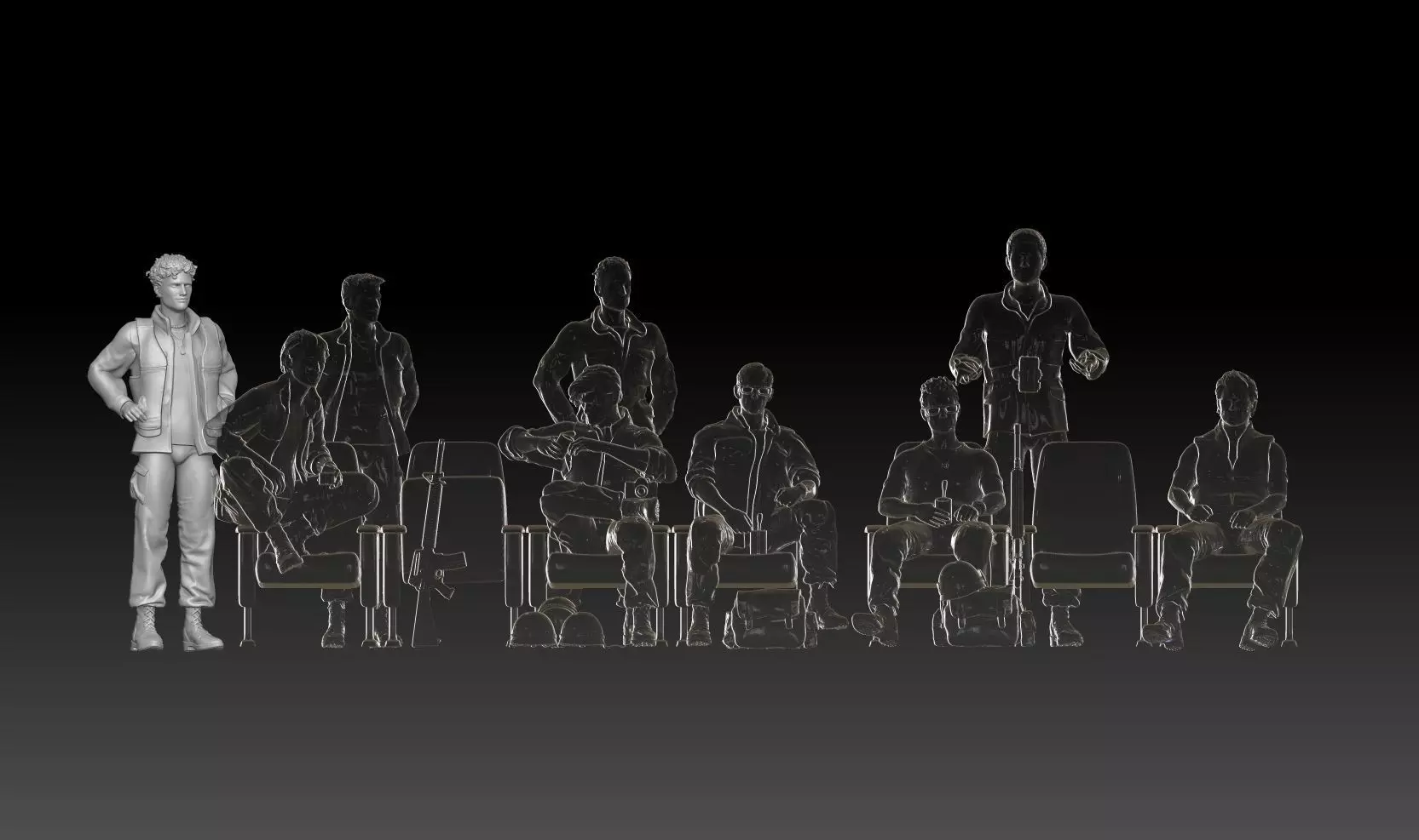Vietnam war the movie full metal jacket fan-art 3D print model