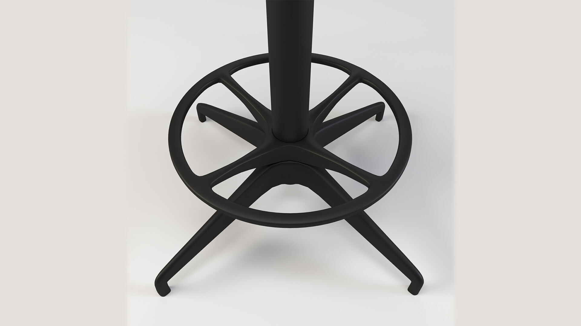 Modern Adjustable Swivel Stool 3D Model Low-poly 3D model_4
