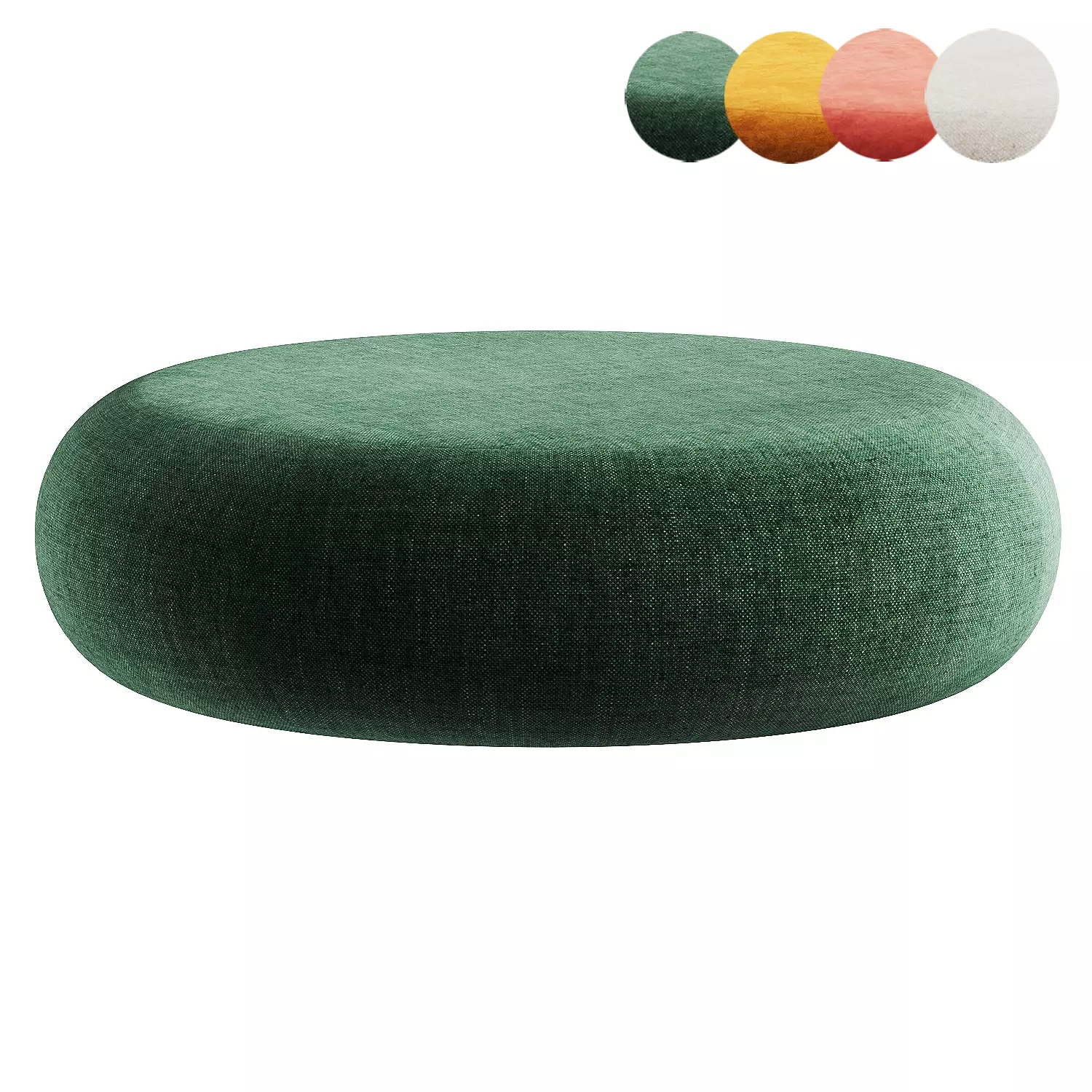 pouf round big 3D model_0