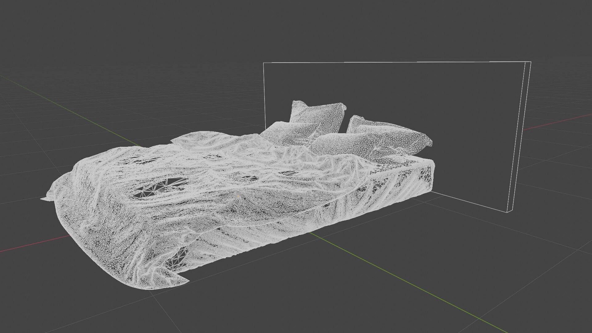 Scandinavian Bed Model 3D model_12