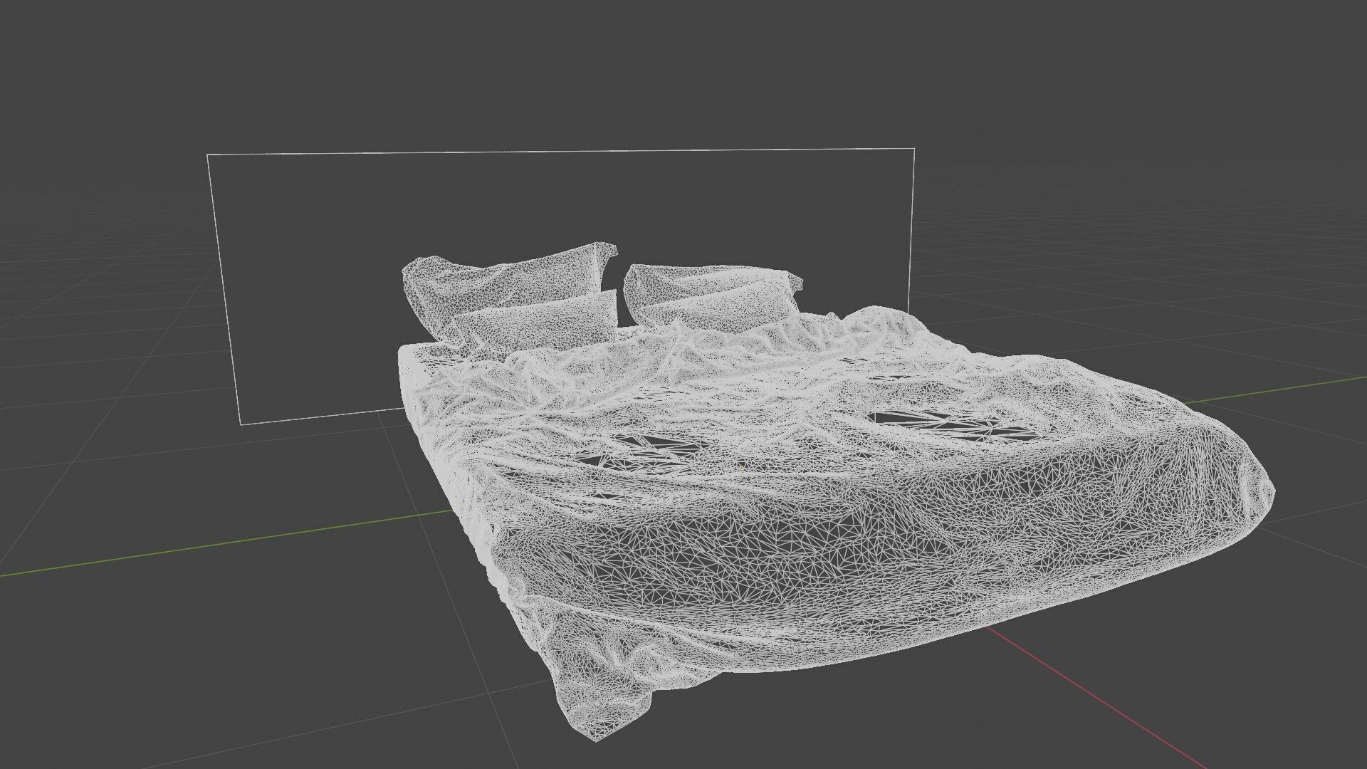 Scandinavian Bed Model 3D model_11