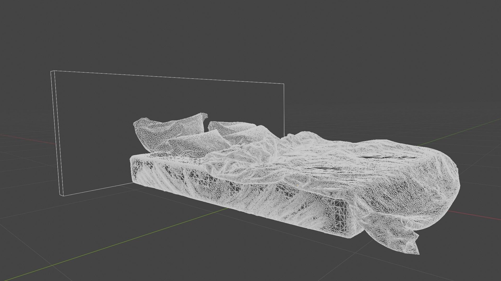 Scandinavian Bed Model 3D model_10