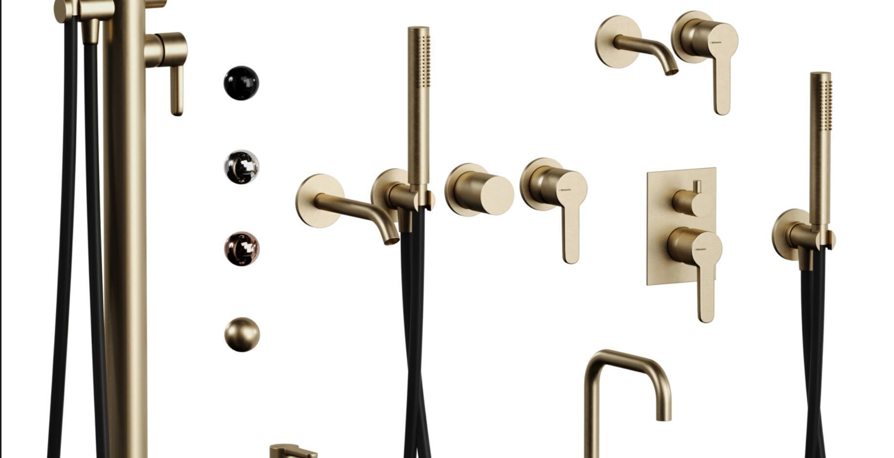 Ritmonio Basin mixers collection Low-poly 3D model_10