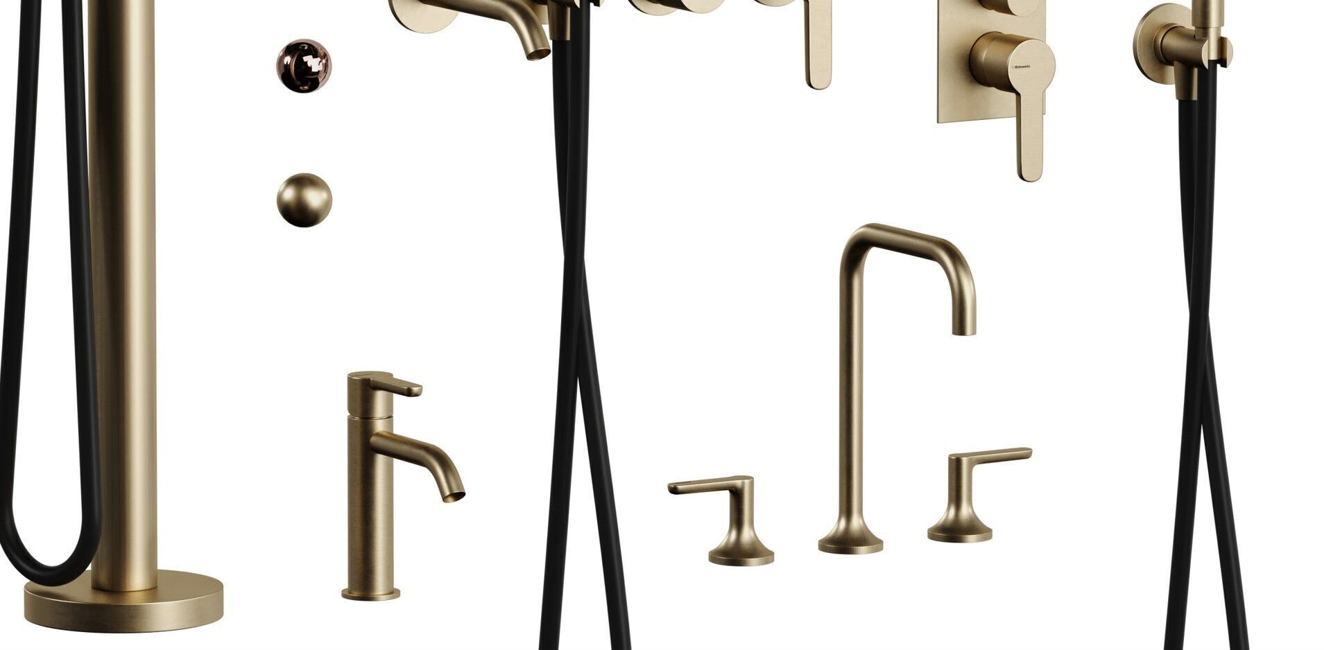 Ritmonio Basin mixers collection Low-poly 3D model_11