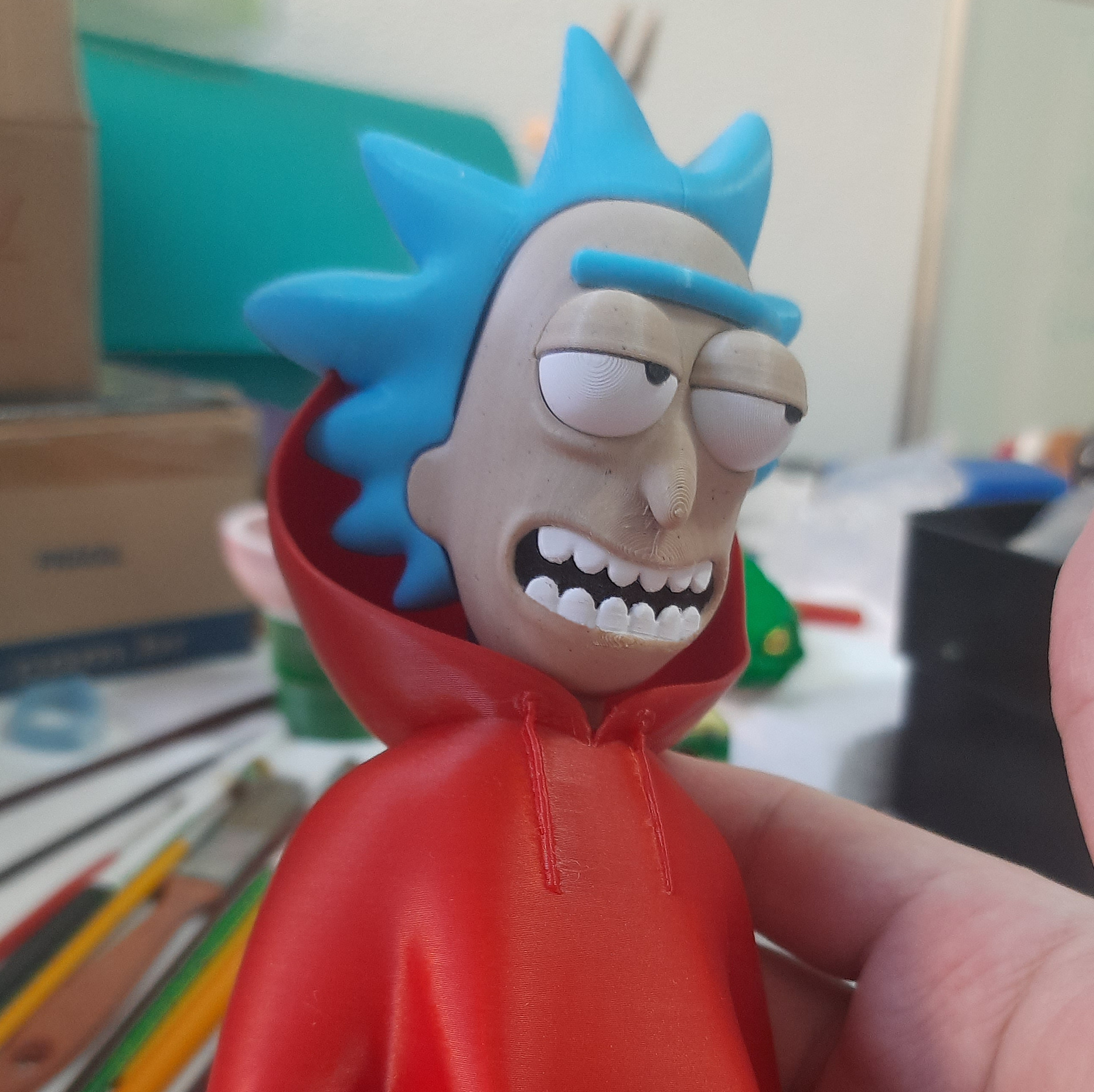 Rick Head Urban Vibes for Bugs Bunny - Multicolor - 3MF 3D print model_3