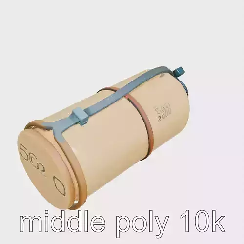 Oxygen Cylinder Detailed Model Pack