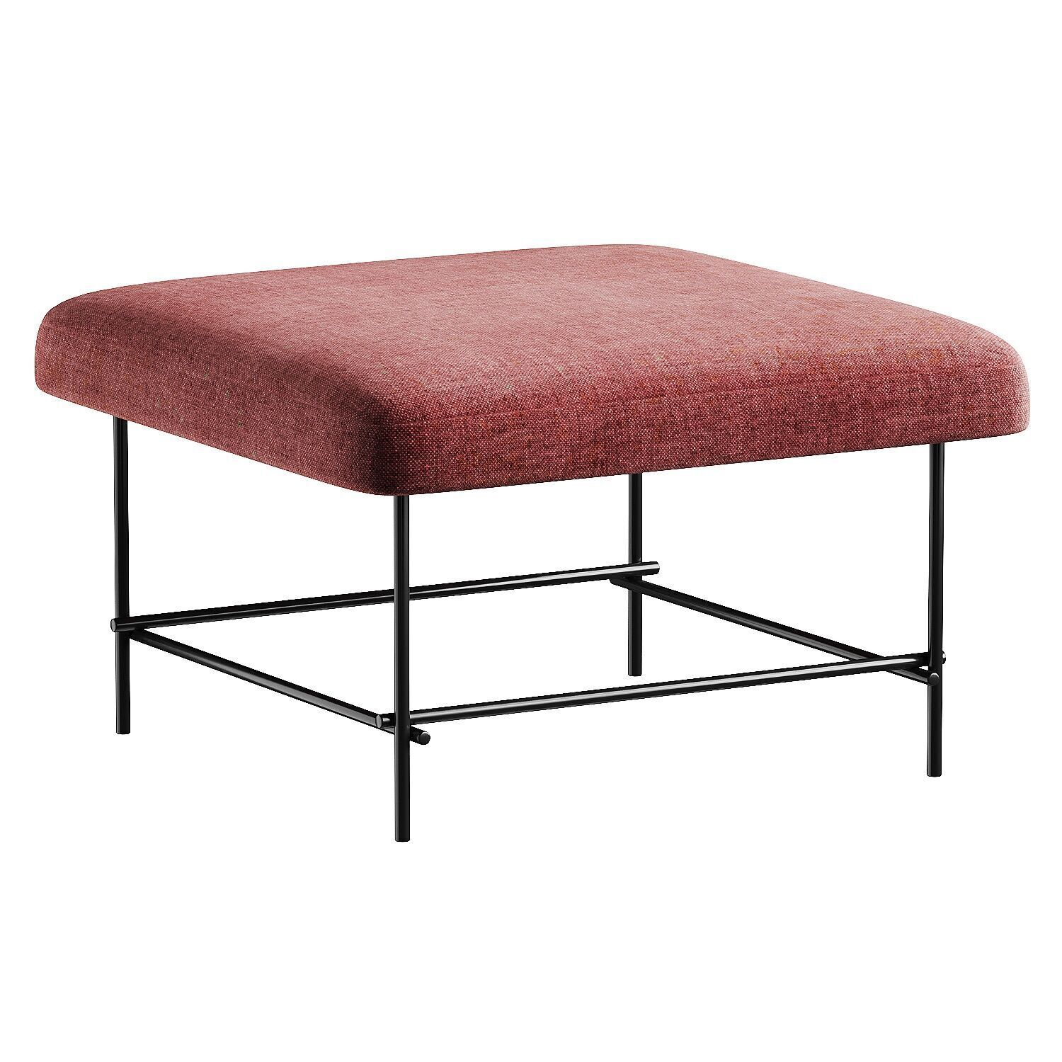 pouf grey 2 3D model_2