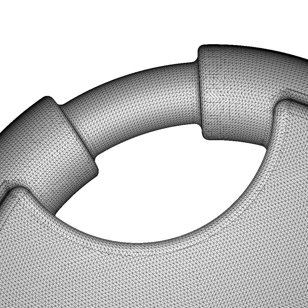 Steel Round Padlock 3D print model_4