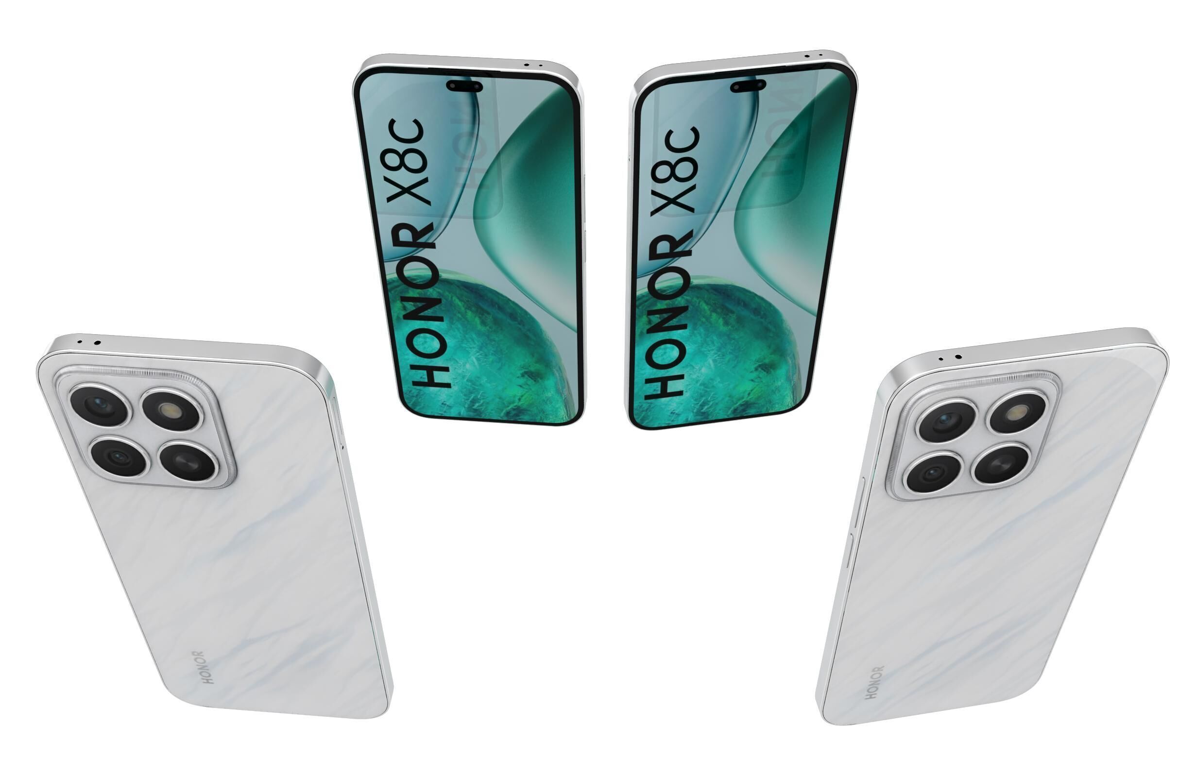 Honor X8c All Colors 3D model_45