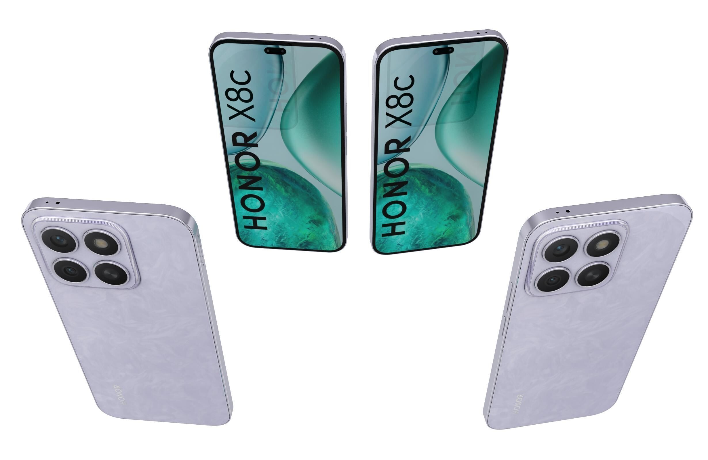 Honor X8c All Colors 3D model_29