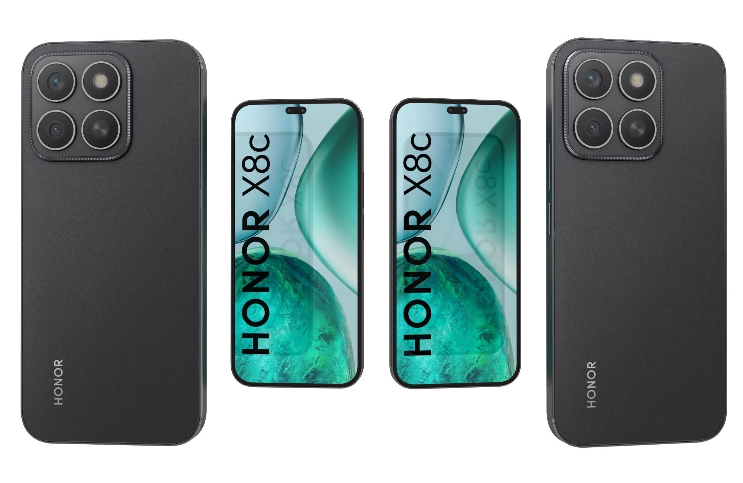 Honor X8c All Colors 3D model_6