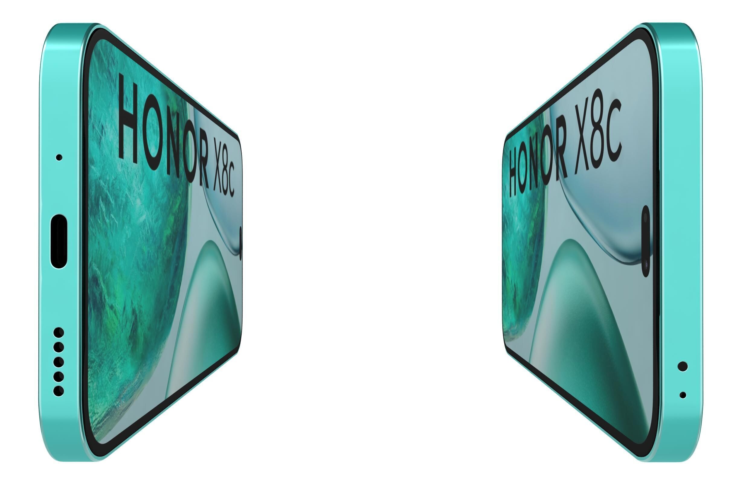 Honor X8c All Colors 3D model_22