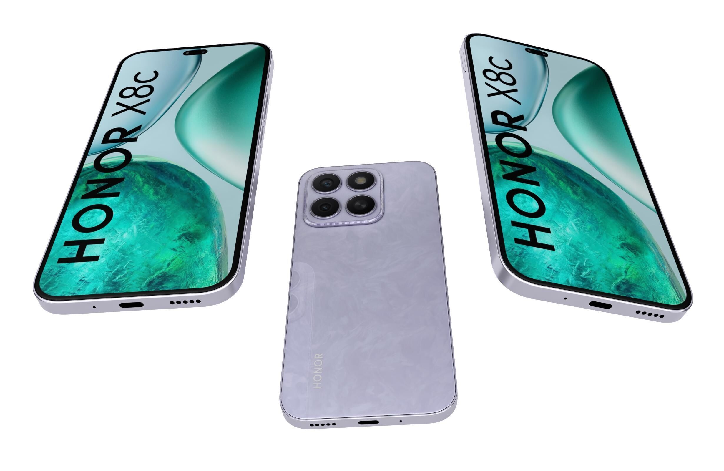 Honor X8c All Colors 3D model_27