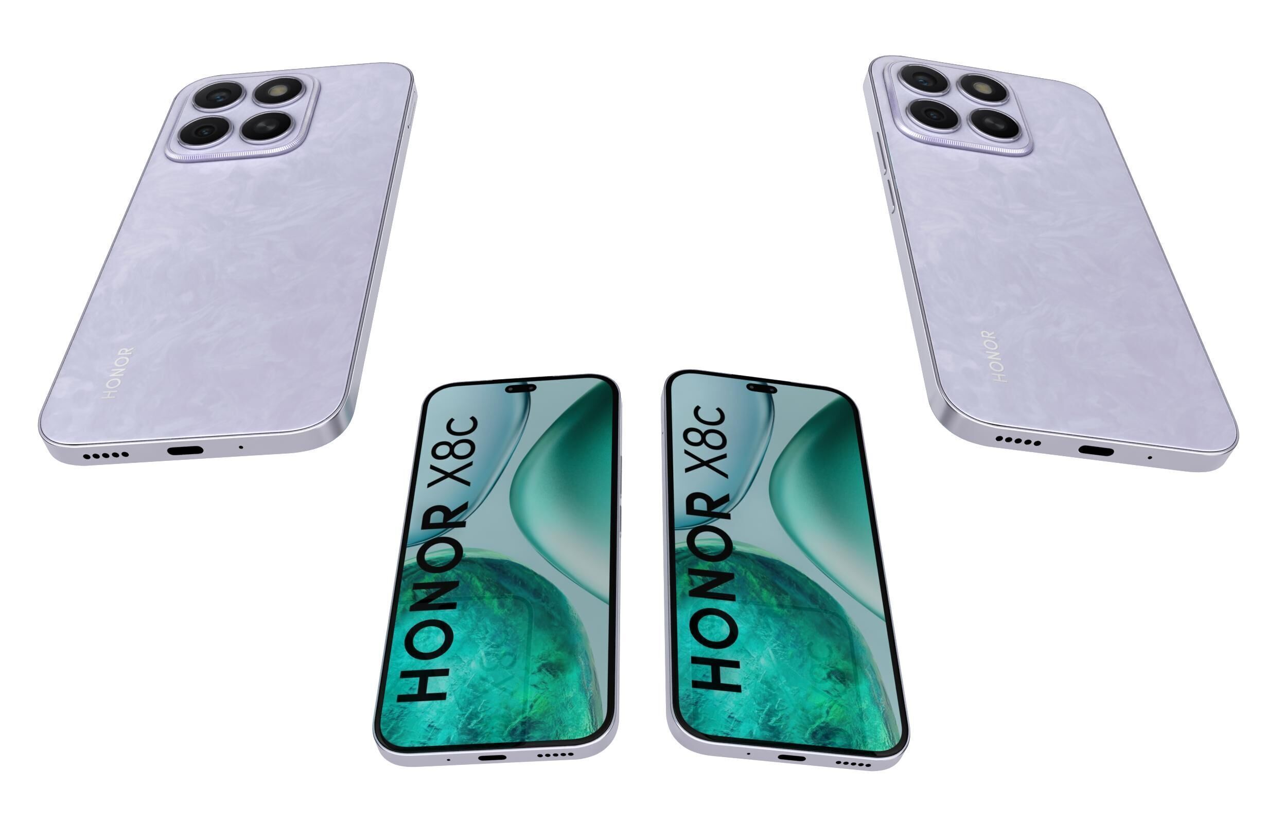 Honor X8c All Colors 3D model_30