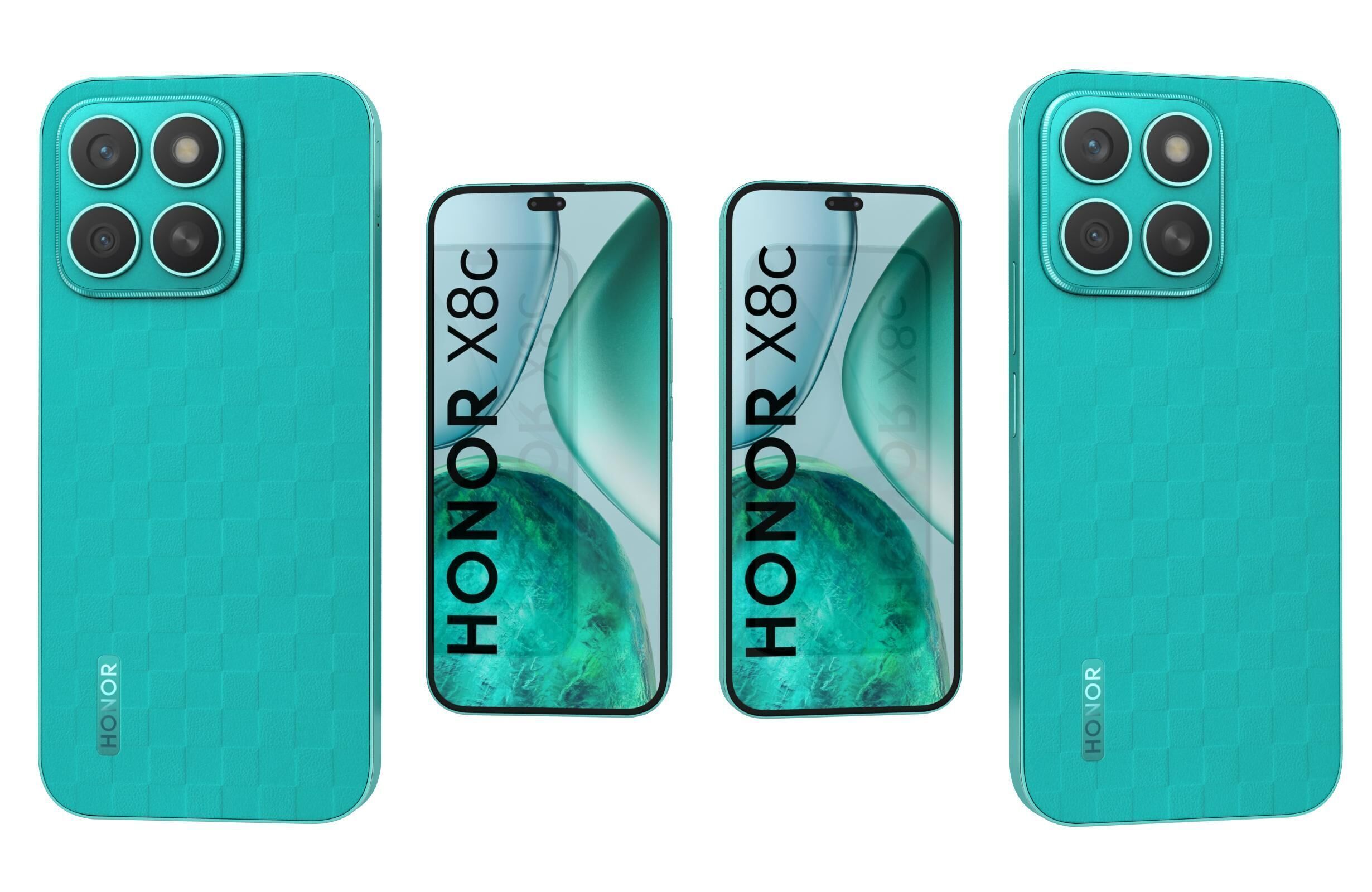 Honor X8c All Colors 3D model_17