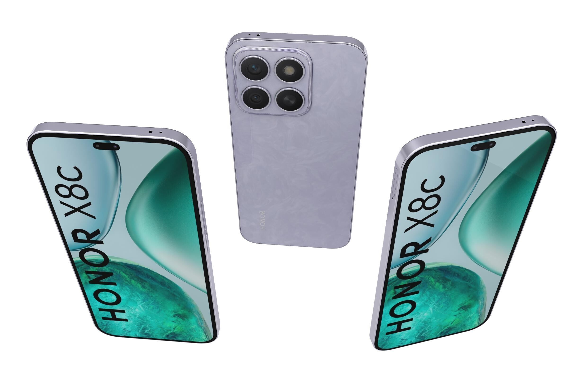 Honor X8c All Colors 3D model_26