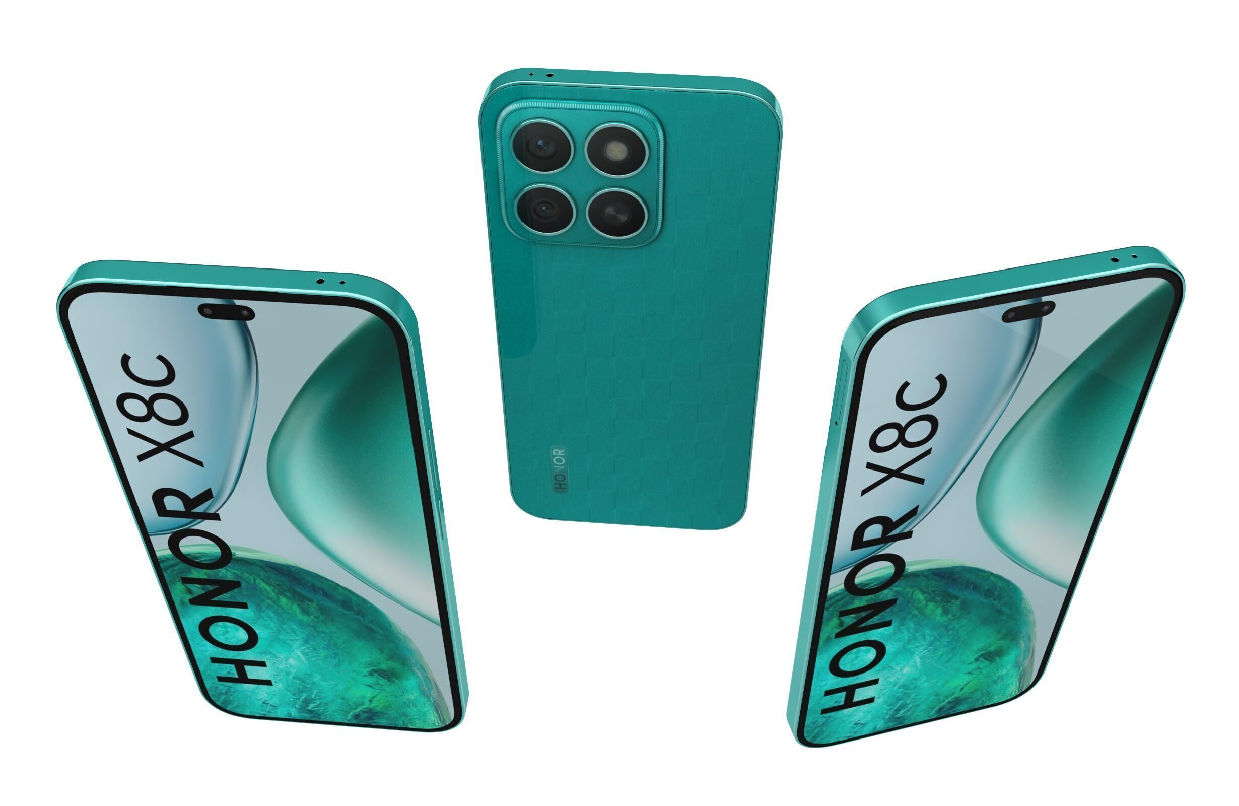 Honor X8c All Colors 3D model_15