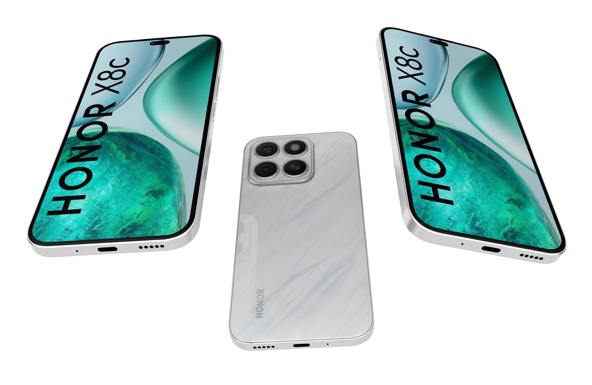 Honor X8c All Colors 3D model_23