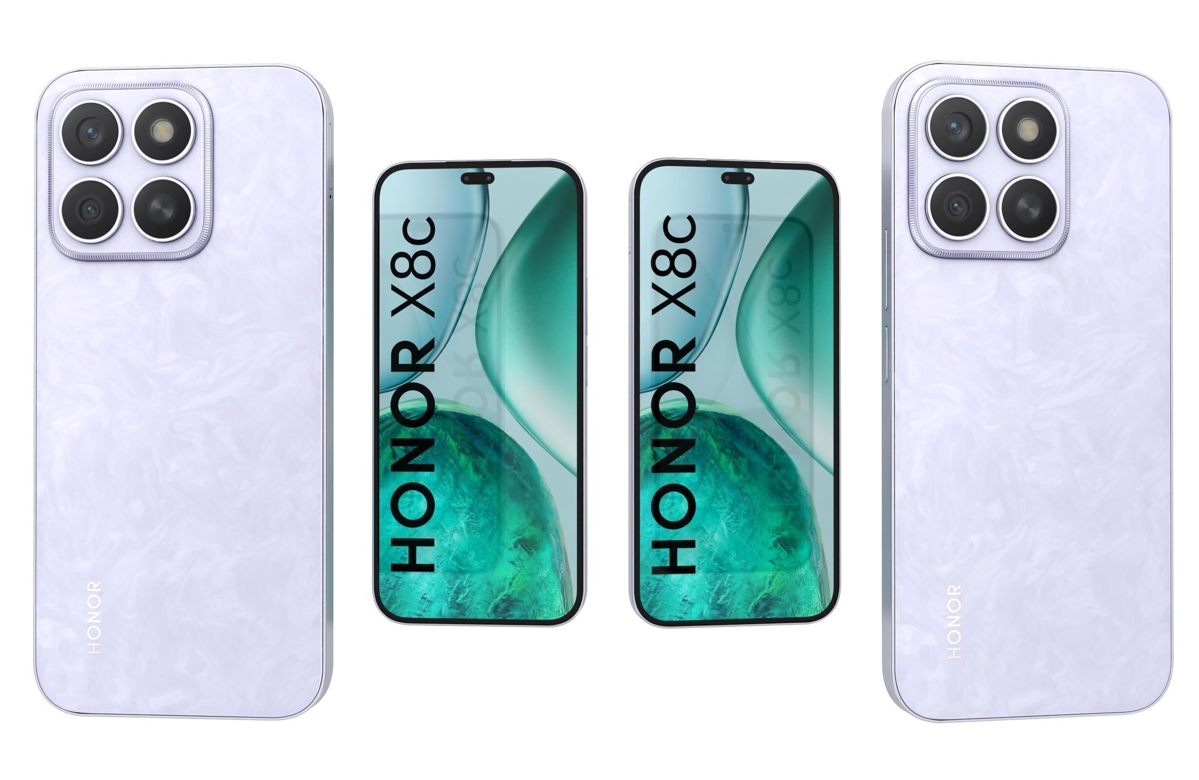 Honor X8c All Colors 3D model_28
