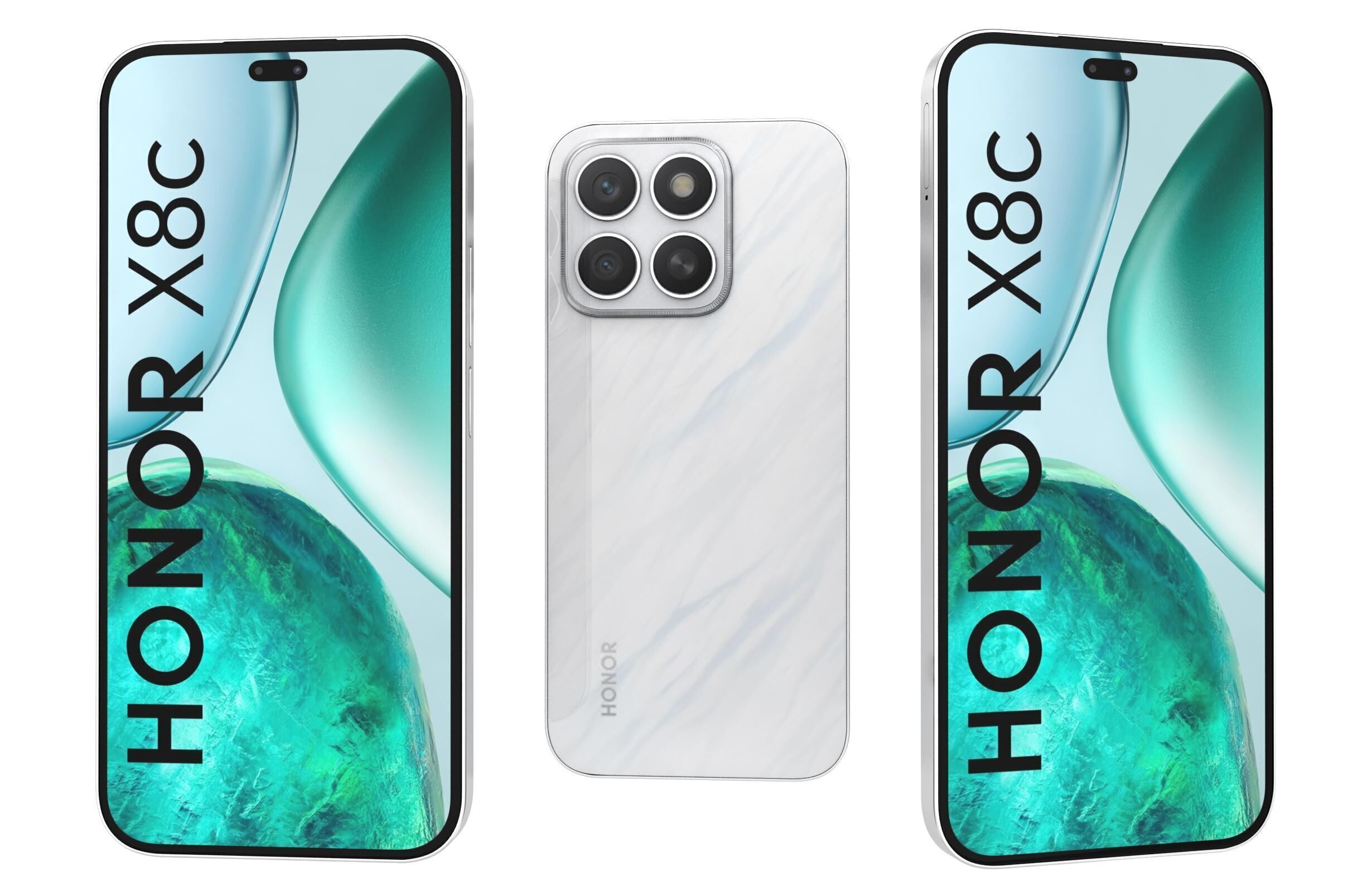 Honor X8c All Colors 3D model_1