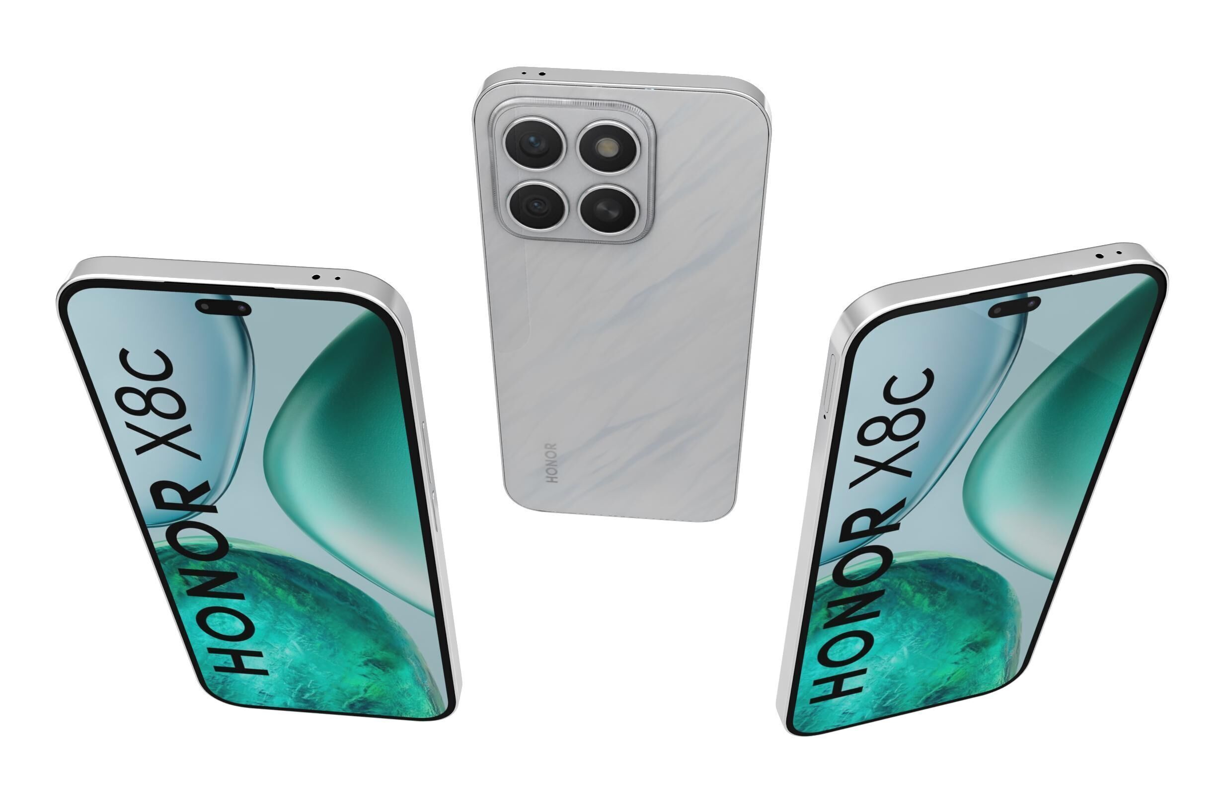 Honor X8c All Colors 3D model_12