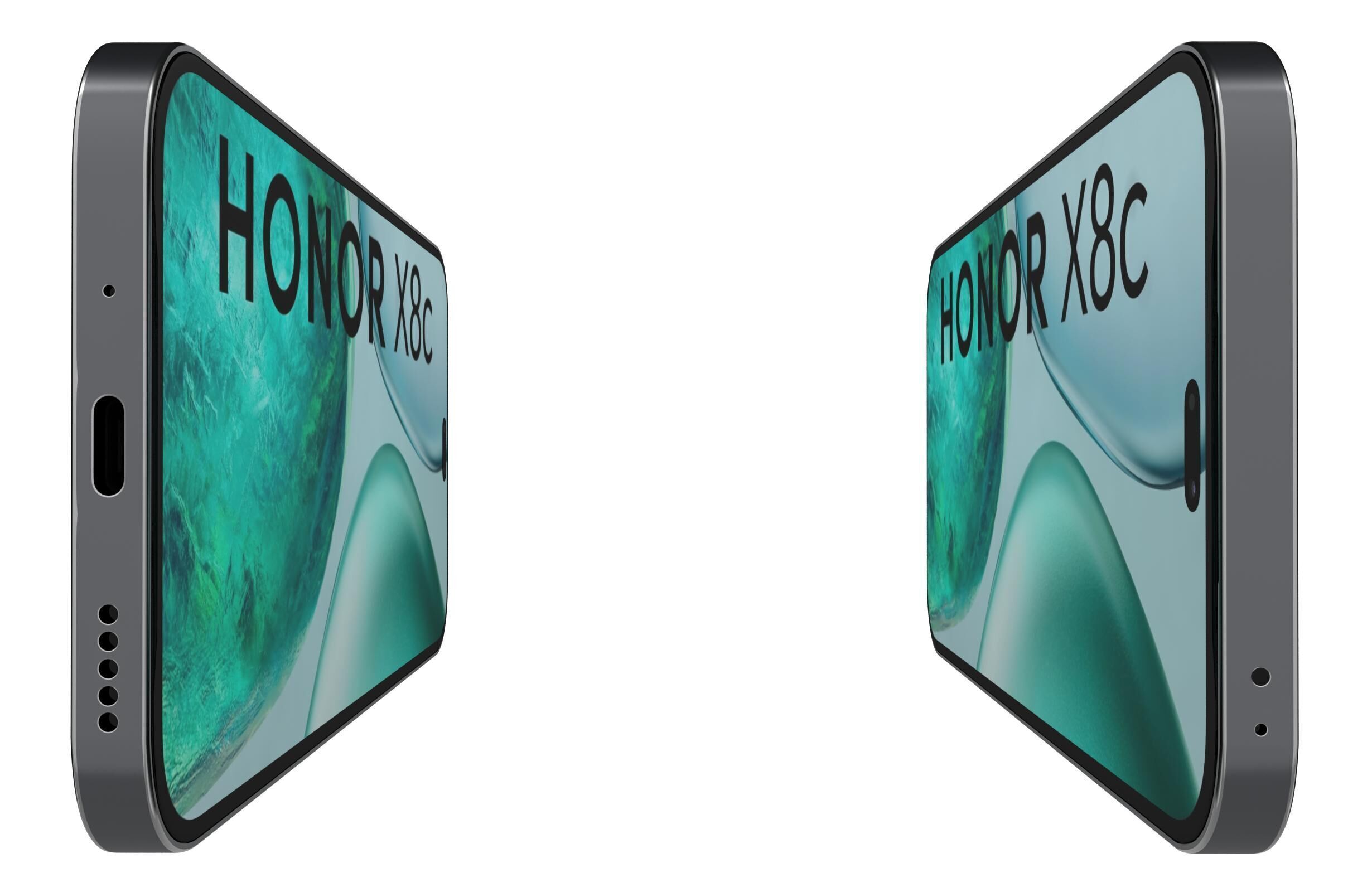 Honor X8c All Colors 3D model_11