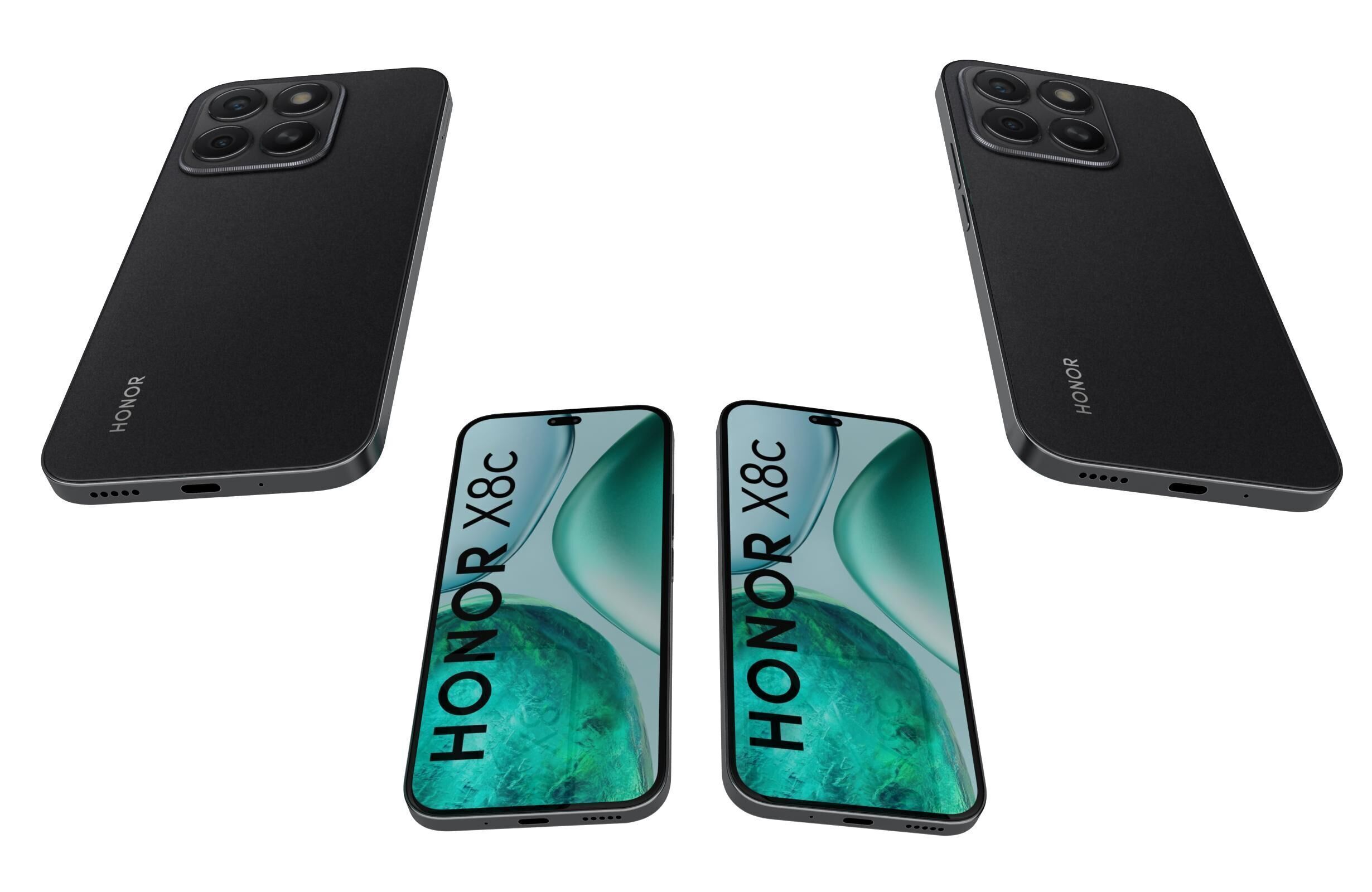 Honor X8c All Colors 3D model_8